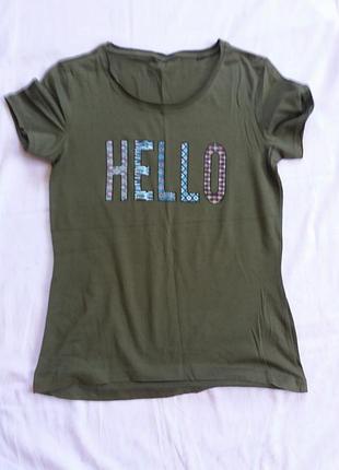 Футболка хакі жіноча
