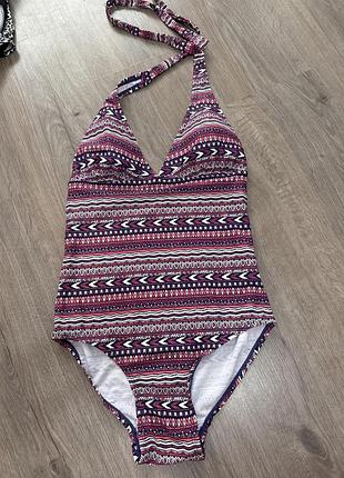 Суцільний купальник в орнамент