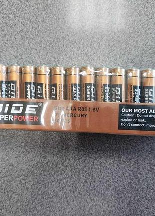 Батарейка qide superpower r03, aaa (60 штук)