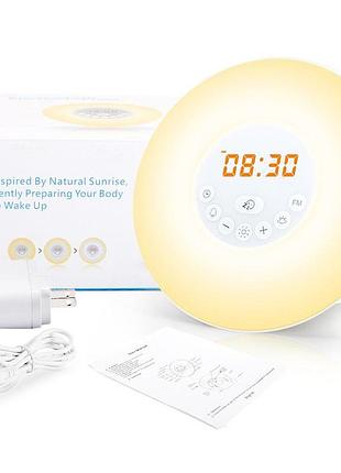 Світловий будильник-нічник

світильник із радіо, будильник (круг)