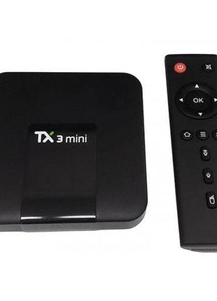 Tv-приставка tanix tx3 mini 2/16gb s905w (android smart tv box, андроид смарт тв приставка, андроїд тв бокс)