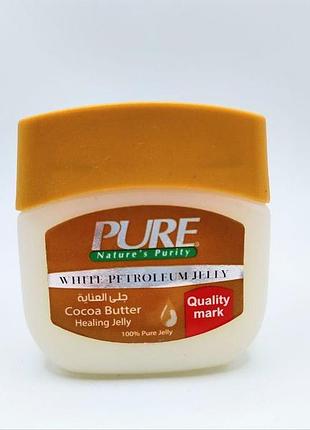 Pure vaseline  вазелин для губ та тіла з маслом какао