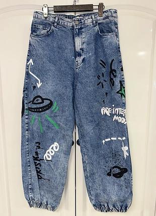 Джинси від bershka. розмір l-xi