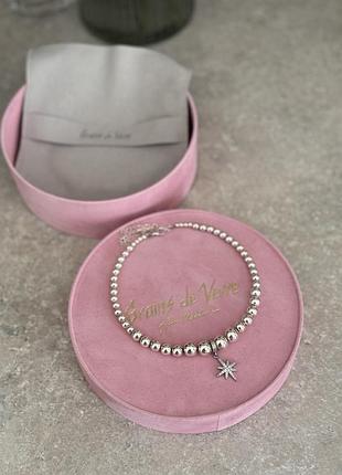Чокер grains de verre new york star silver