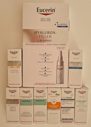 Концентрованний догляд у ампулах проти глибоких зморщок eucerin hyaluron-filler
