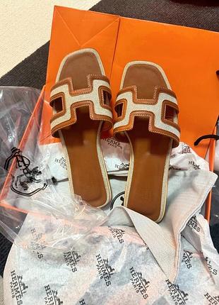 Жіночі шльопанці hermes, шлепки, босоножки летние