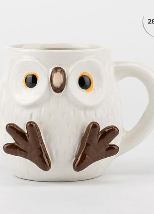 Кружка керамическая сова 280 мл 14х11 см 4008-003