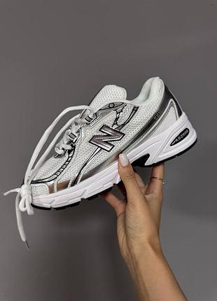 New balance 740
white / silver / metallic premium