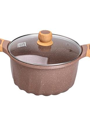 Алюмінієва каструля (8 л), ø28 см, з кришкою, з антипригарним покриттям mgc