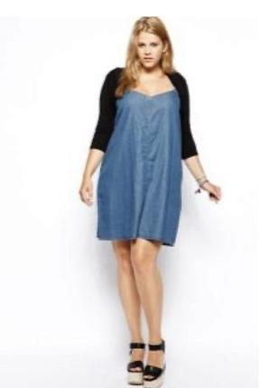 Тонкий джинсовий сарафан