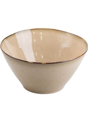 Салатница 22,5 см в стиле ретро, бежевый