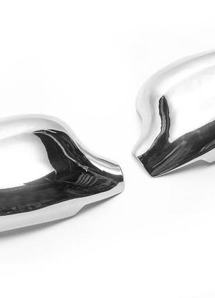 Накладки на дзеркала (2 шт) полірована нержавіюча сталь для daewoo lanos