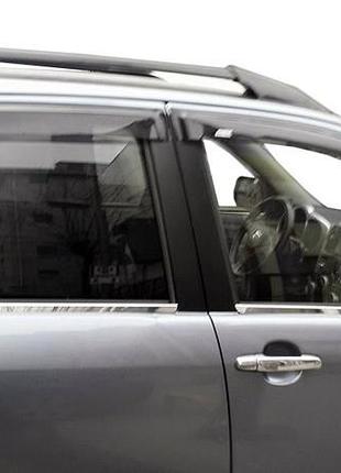 Зовнішня окантовка стекол (4 шт, нерж.) для daihatsu terios 2006- рр