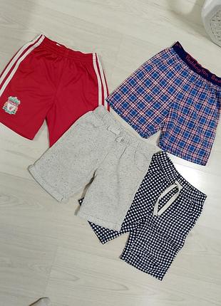 Шорти на резинці  в клітинку спортивні домашні набір  літні для хлопчика