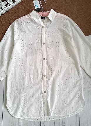 Блузка прошва. удлиненная.