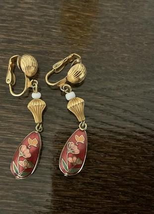 Кліпси вінтаж біжутерія сша