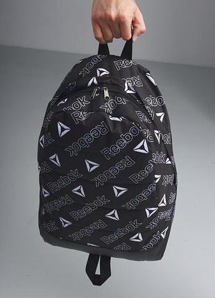 Городской, спортивный рюкзак reebok черный, мужской портфель для учебы рибок