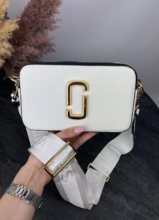 Уценка!! женская сумка marc jacobs белая, сумочка марк джейкобс / жіноча сумка біла