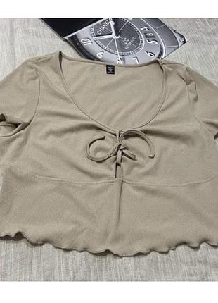 Shein чудова бежева блузка