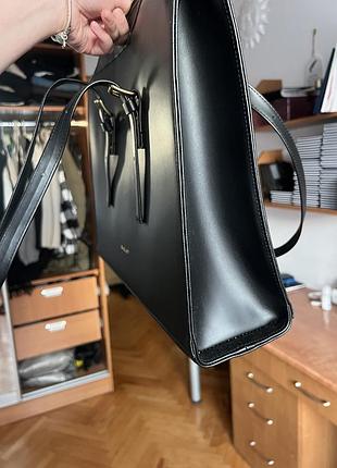 Bagllet сумка шопер велика шкіряна чорна