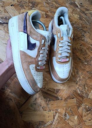 Кроссовки nike air force 1 lxx brown/white dq0858-100