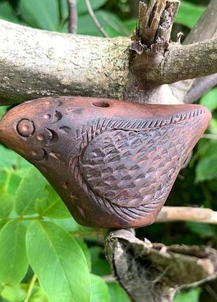 Окарина керамическая птичка 5, музыкальный инструмент окарина, окарина ручной работы