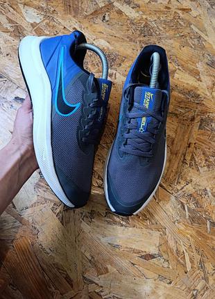 Кросівки nike star runner 3 (gs) iron grey black blue lightning kids da2776-012