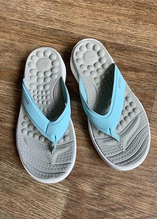 Вʼєтнамки crocs reviva flip w5 р.35 крокс шльопки крокси