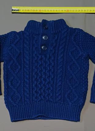 Плечи 24 см gap baby свитер черносиний size 18-24 months