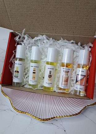 Набір масляних жіночих парфумів ванільних ароматів 5 шт.