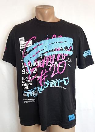 Мужская футболка boohoo man official ss20 limited edition б/в