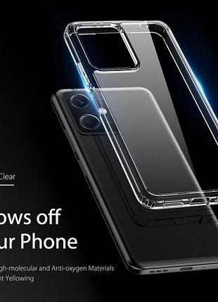 Силиконовый чехол на xiaomi redmi note 12 5g / poco x5 5g бампер прозрачный5 фото