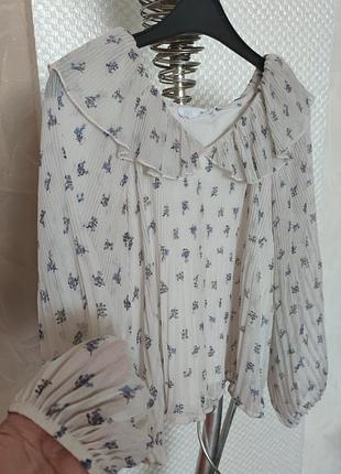 Свободная блуза плиссе зара