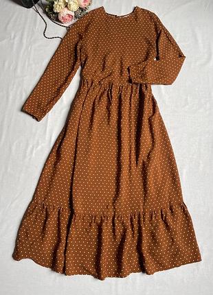 Сукня міді в горошок від h&m