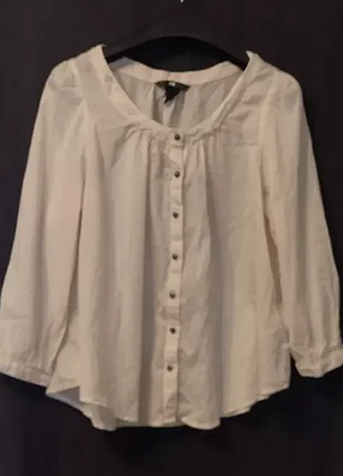 Легкая коттоновая блуза от h&amp;m, l-2xl