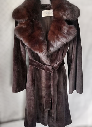 Италия. ego mink. норковая шуба с соболем