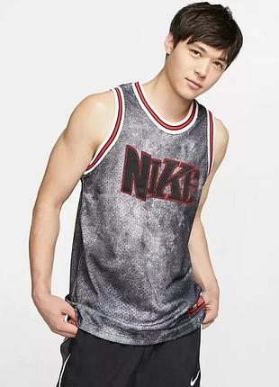 Nike men's dri-fit dna basketball jersey mesh denim