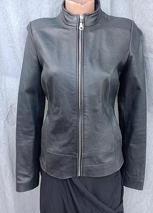 Rocobaroco 100% натуральна шкіряна куртка в італійському стилі italy leather оригінал xs 42 разів