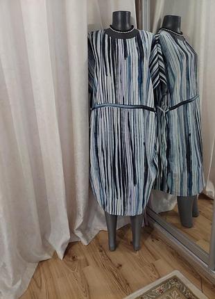 Стильное с карманами платье 👗 большого размера