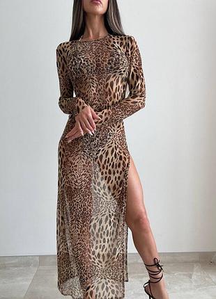 Платье сетка пляжное