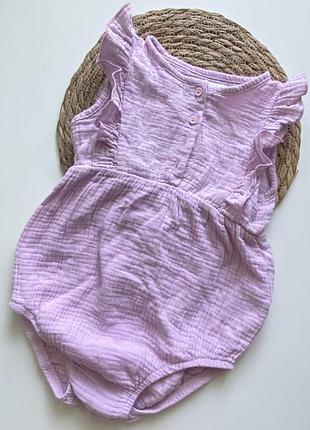 Ромпер боді муслін для дівчинки