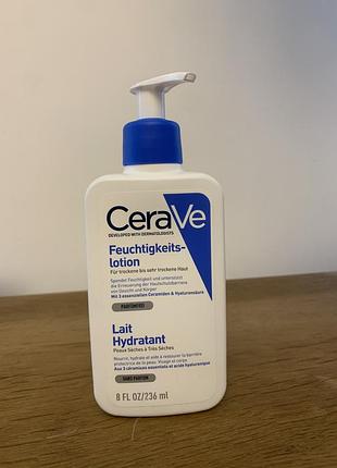 Cerave - moisturising lotion - зволожувальне молочко для сухої та дуже сухої шкіри - 236ml