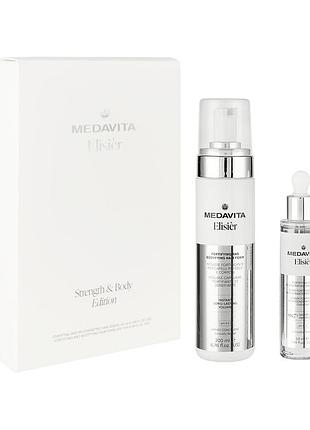 Набір для зміцнення та ущільнення волосся / medavita elisièr