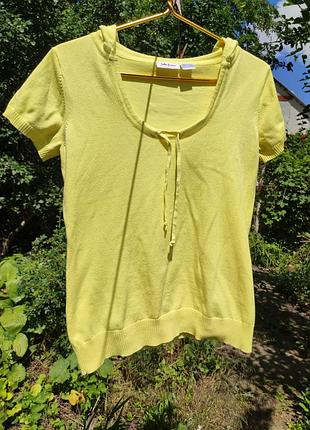 Трикотажная футболка с капюшоном