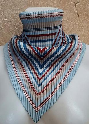 Шейный платок гофре плиссерованый шарф жатка плиссе платок стюардессы