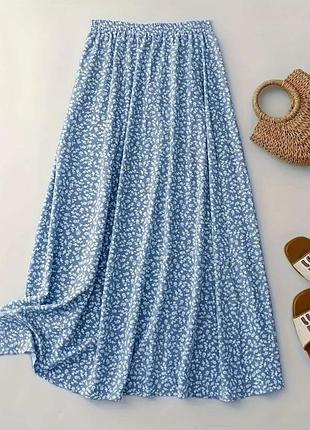 Юбка макс в пол летняя лёгкая женская