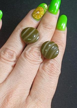 Клипсы винтаж сплав платик