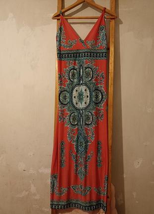 Платье сарафан на высокую женщину макси 50 р