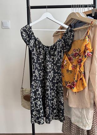 Міні плаття романтичне рукава ліхтарики