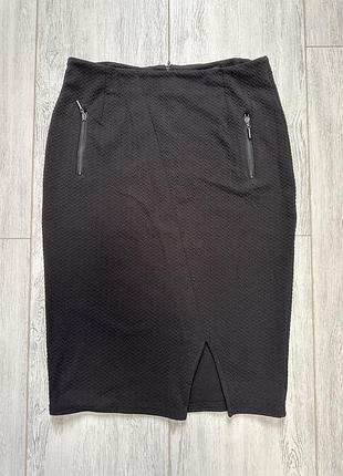 Жіноча чорна спідниця amisu 36 розмір, ідеальний стан